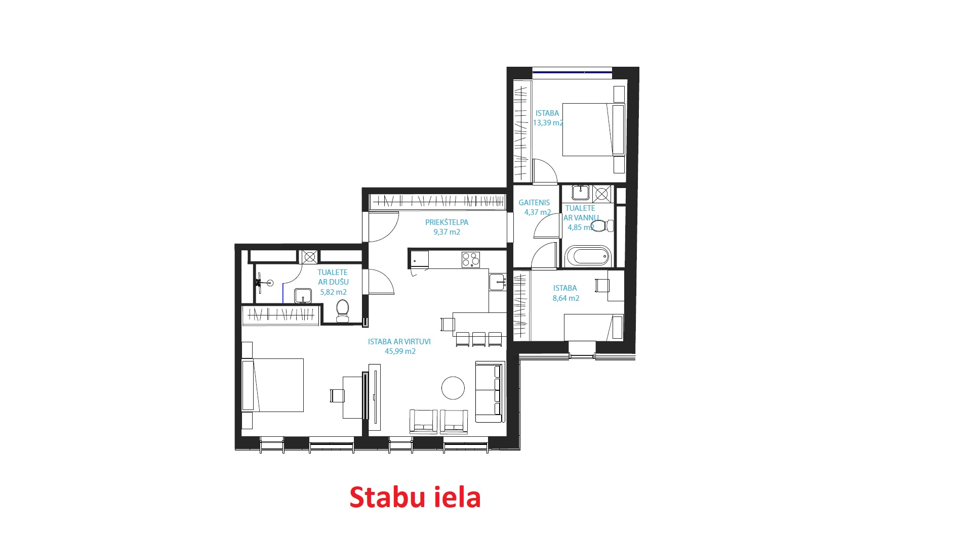 Pārdod dzīvokli, Stabu iela 100 - Attēls 1