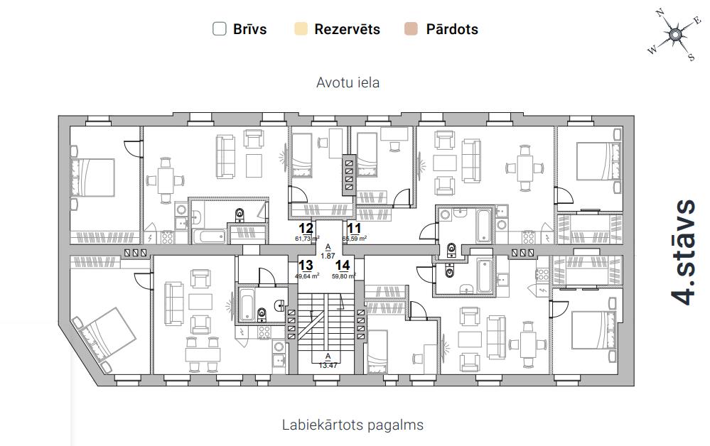 Pārdod dzīvokli, Avotu iela 46 - Attēls 1