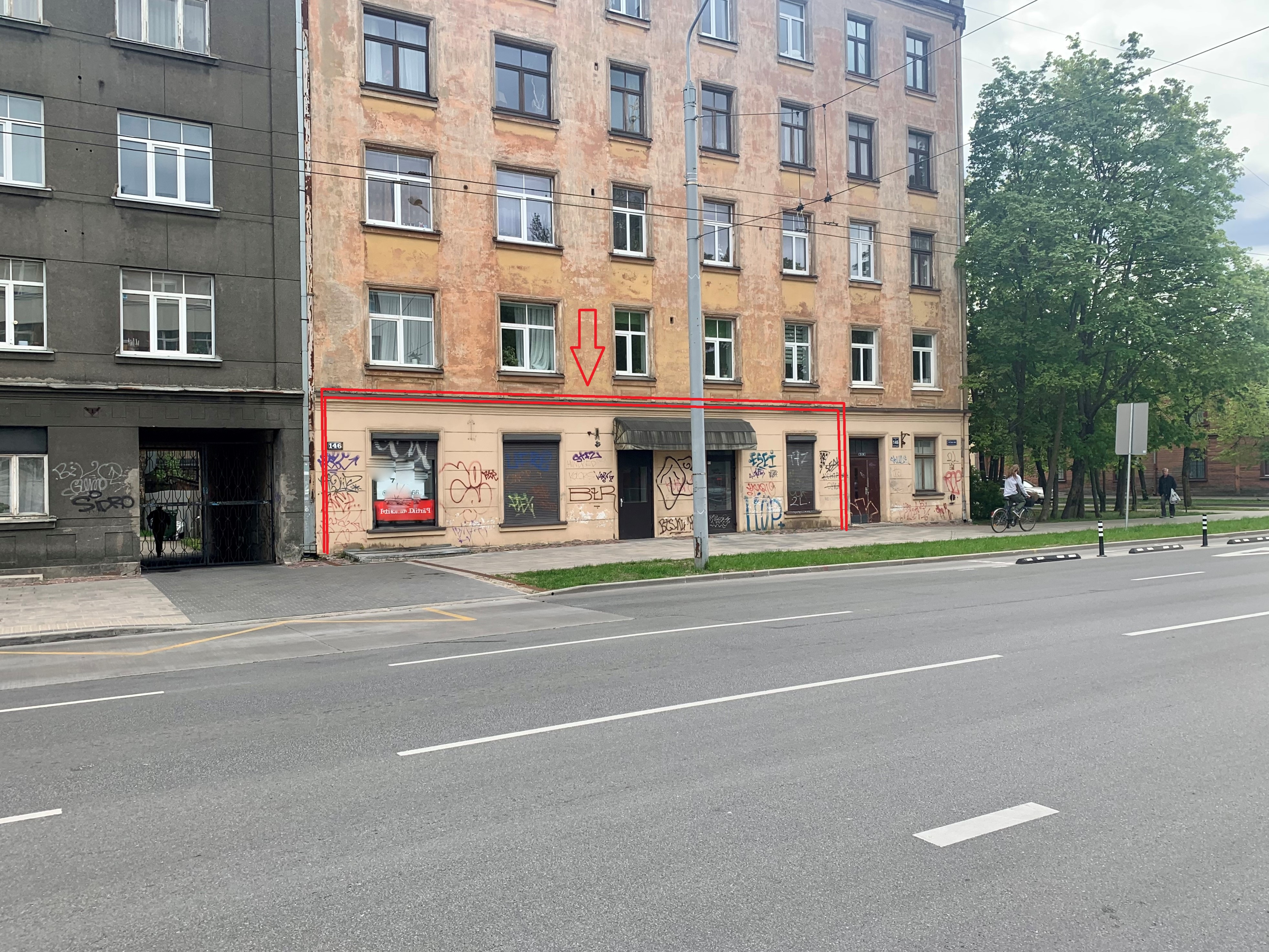 Iznomā tirdzniecības telpas, Čaka iela iela - Attēls 1