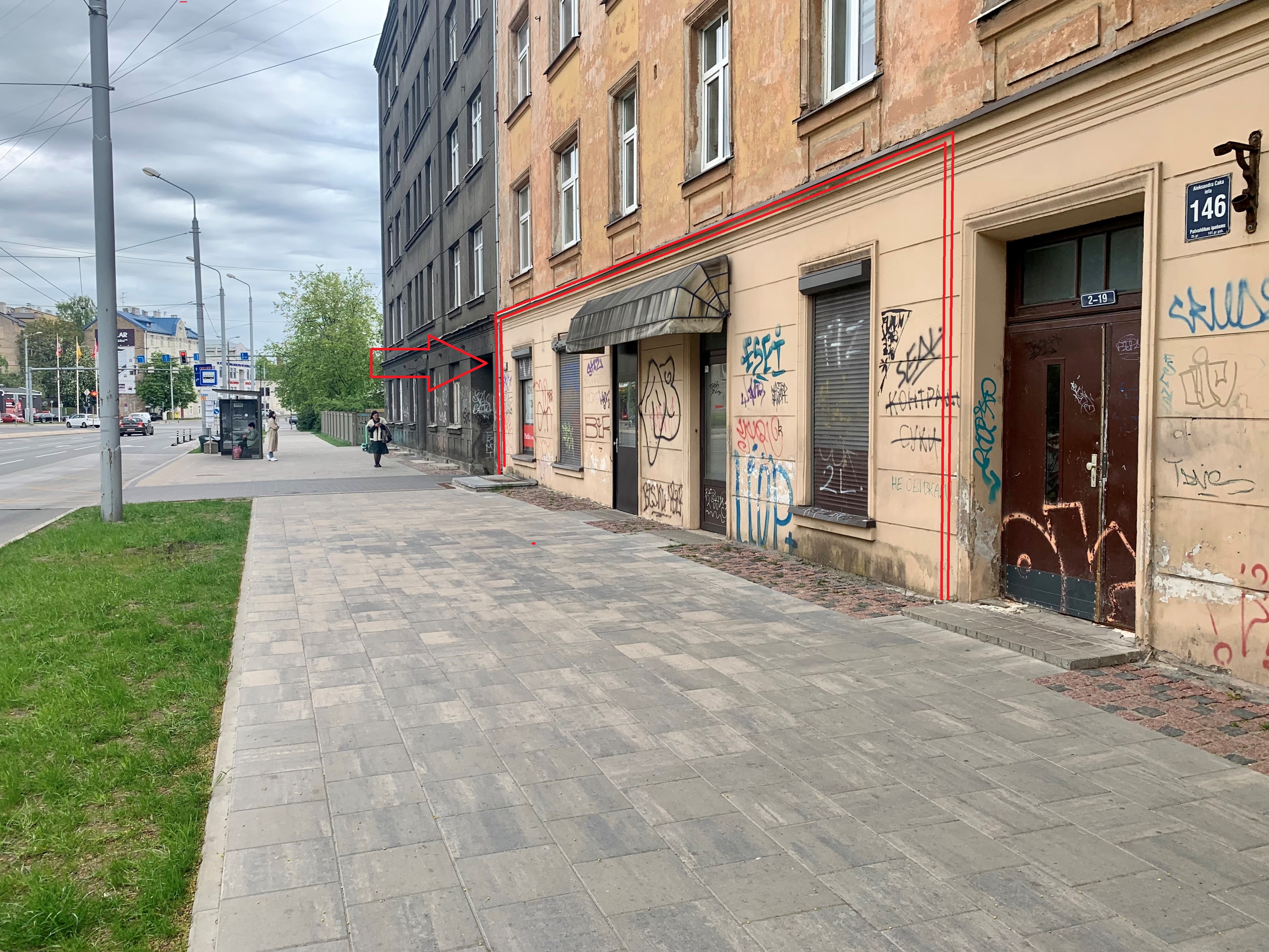 Iznomā tirdzniecības telpas, Čaka iela iela - Attēls 1