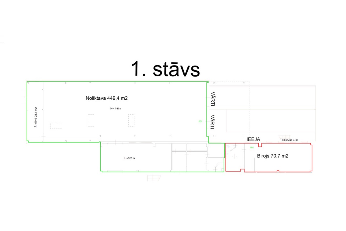 Iznomā noliktavu, Dzelzavas iela - Attēls 1