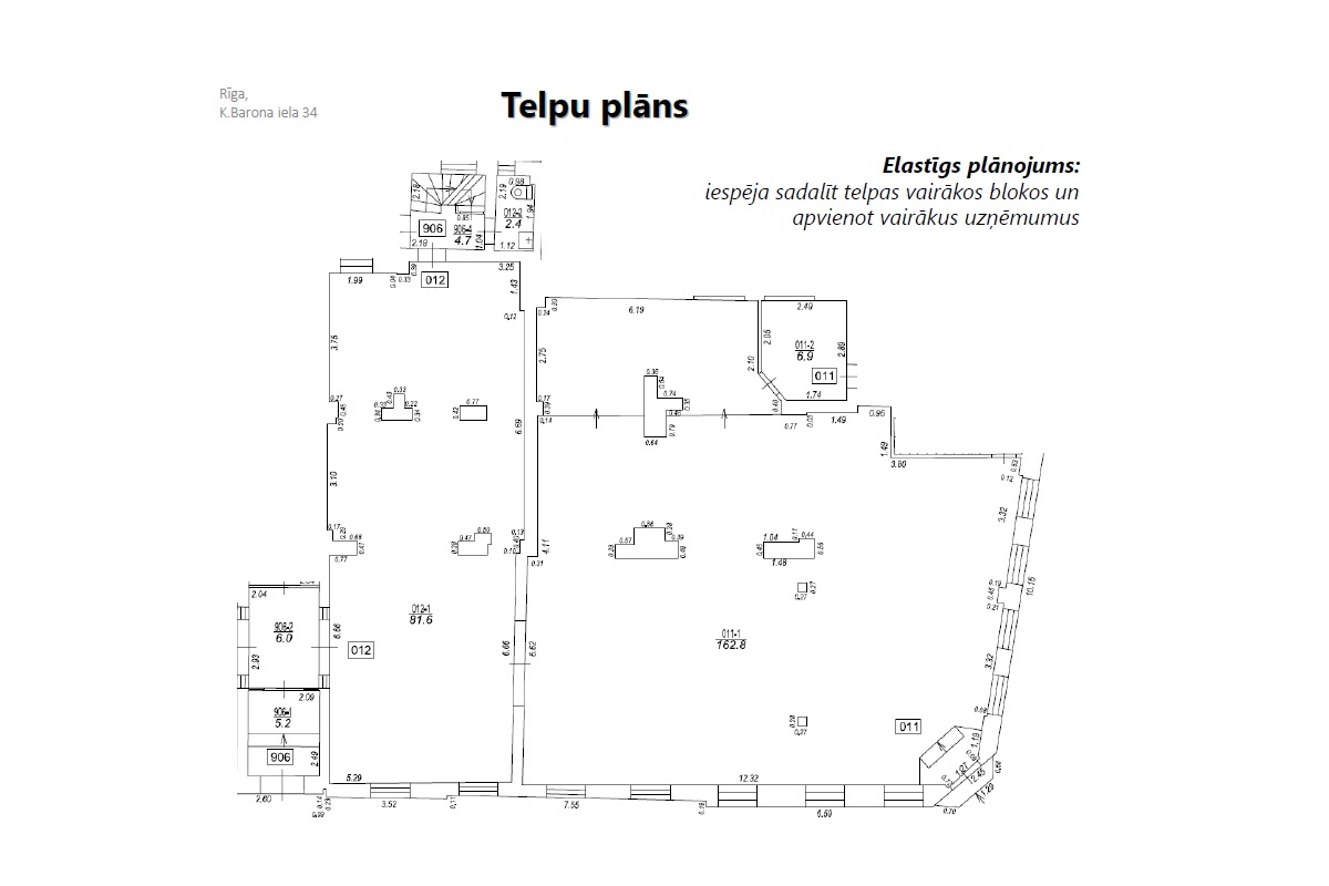 Iznomā tirdzniecības telpas, Krišjāņa Barona iela - Attēls 1