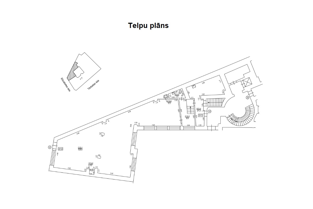 Iznomā tirdzniecības telpas, Elizabetes iela - Attēls 1