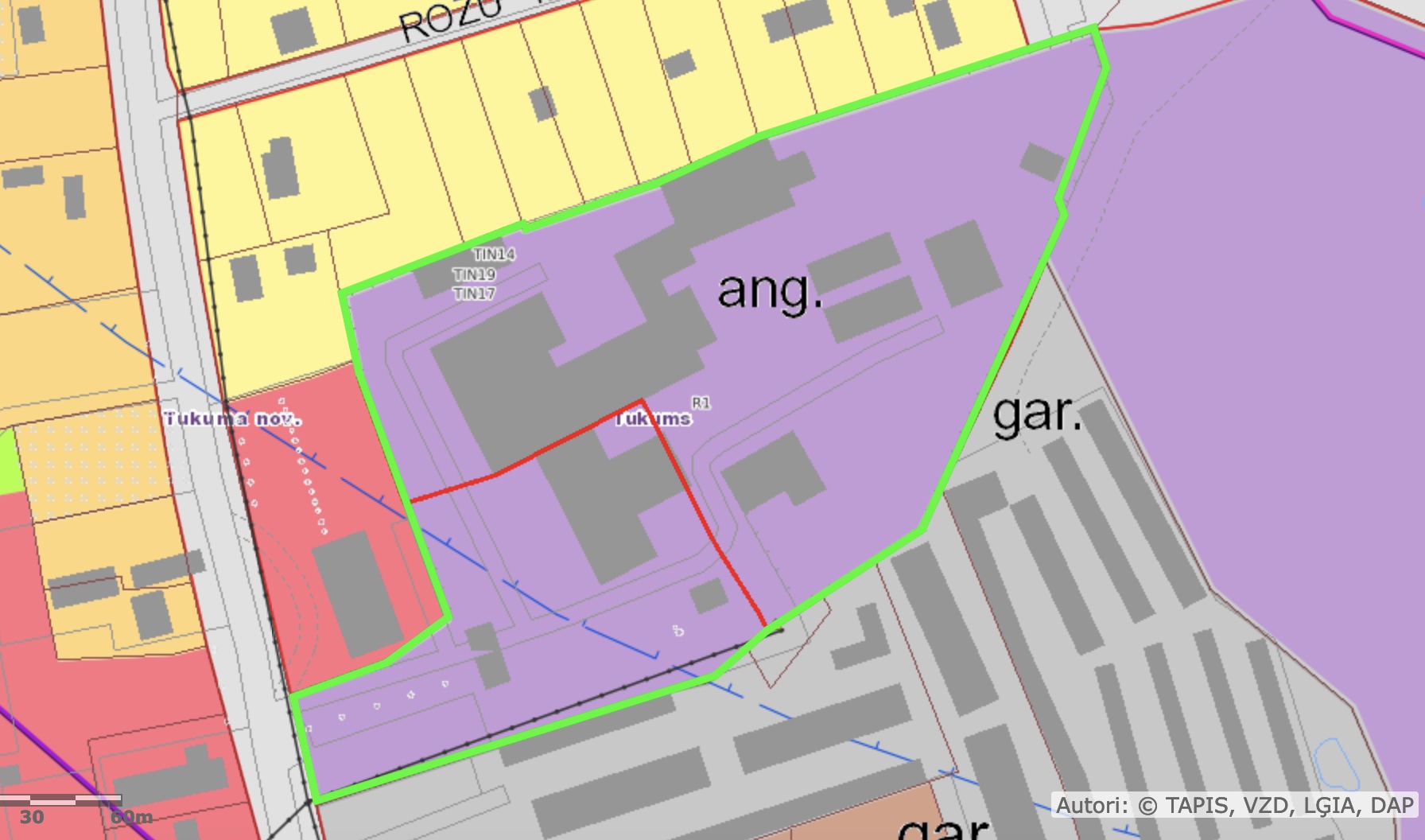 Pārdod zemi, Raudas iela - Attēls 1